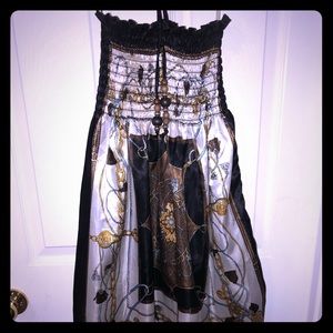 Cute scarf print dress